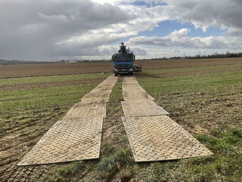 Paneele schützen die Felder und Äcker vor Schäden. (Foto: Prof. Quick und Kollegen – Ingenieure und Geologen GmbH)
