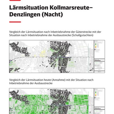 Eine Infotafel, wie sie beim Infomarkt für die Frühe Öffentlichkeitsbeteiligung im PfA 8.5 zum Einsatz kam.