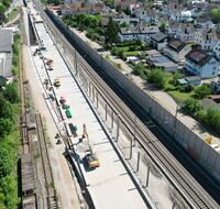 Der Tunnelbereich und die Rampen des Überwerfungsbauwerks Nord sind fertig. Es ist etwa 600 Meter lang.