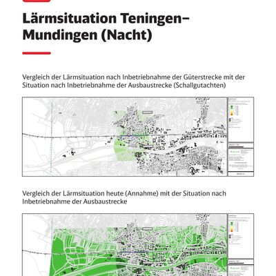 Eine Infotafel, wie sie beim Infomarkt für die Frühe Öffentlichkeitsbeteiligung im PfA 8.5 zum Einsatz kam.