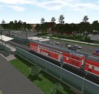 Der Bahnhof Riegel-Malterdingen wird in bestehender Lage umgebaut. Er erhält auch zusätzlichen Schallschutz. (Visualisierung: Deutsche Bahn AG)