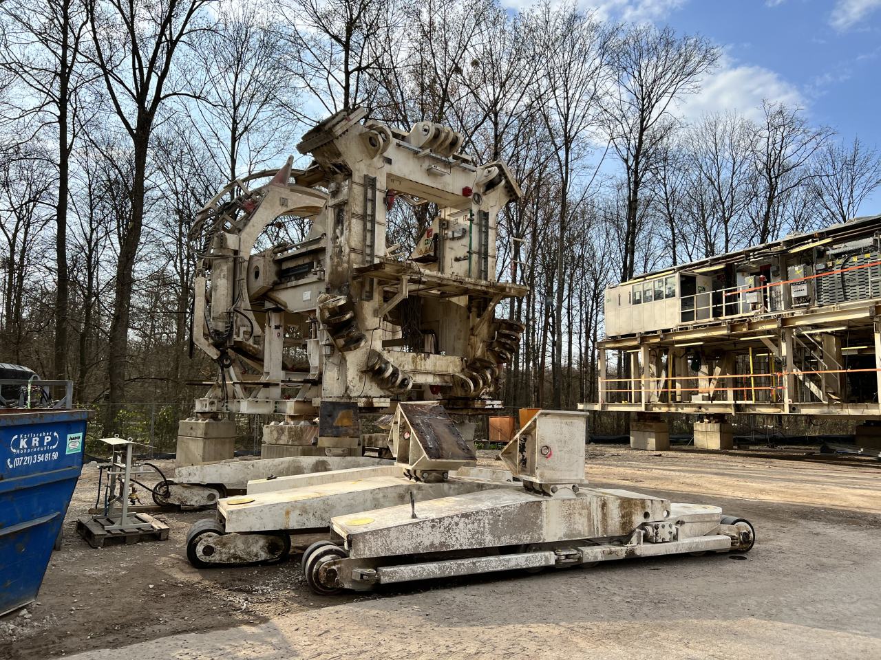 Darunter war der Erektor, mit dem die Tübbinge an ihren Platz gehoben wurden,… (Foto: INGE Tunnel Rastatt)