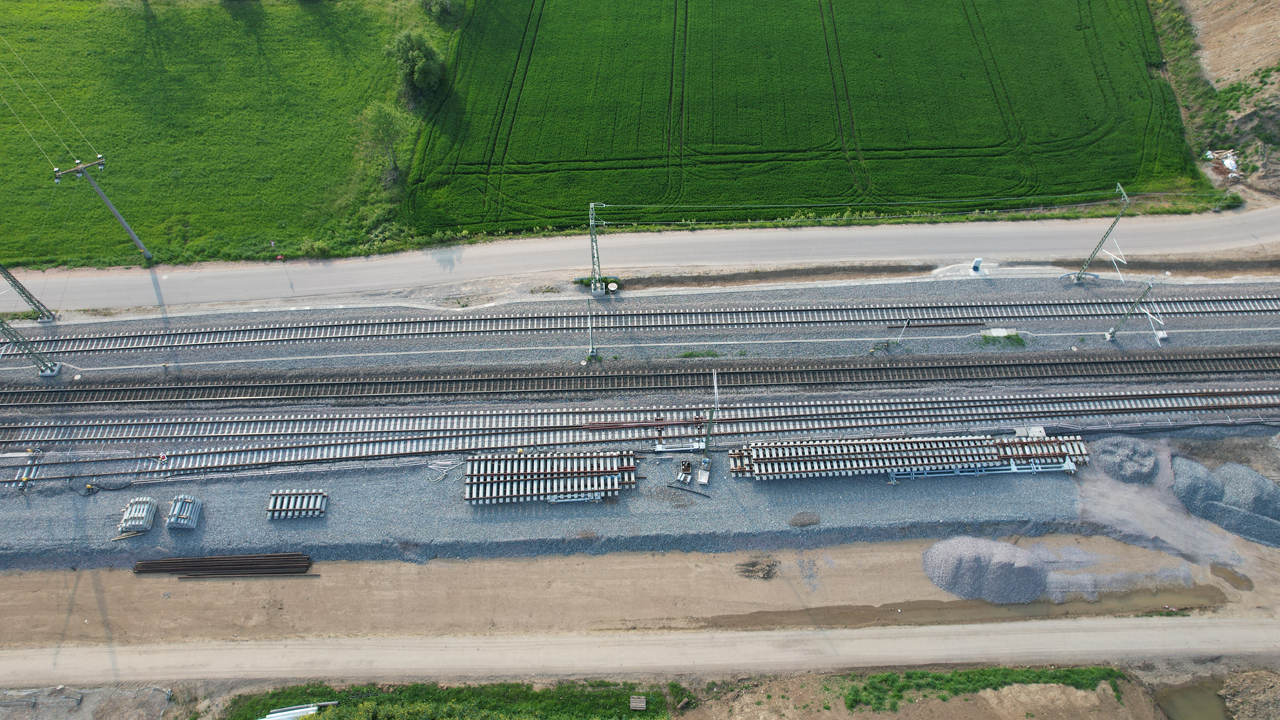 Mai 2023: Im Anschluss haben die Gleisbauarbeiten begonnen. (Foto: Jürgen Schmidt)